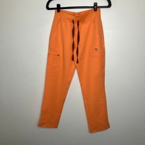 FIGS Papaya Yola Scrub Pants XS Petite